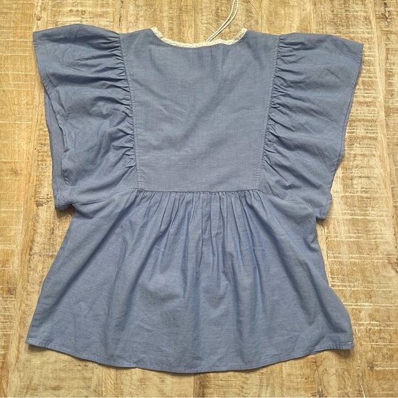 SUGAR + Lipz Embroidered Peasant Style Top - Picture 4 of 9